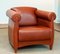 Club chair moderna in pelle color cognac di Klaus Wettergren Denmark, anni '80, Immagine 1