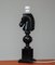 Italian Hand Carved Black Horse Head Alabaster Table Lamp, 1970s 4
