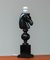 Lampe de Bureau Tête de Cheval Noire Sculptée à la Main, Italie, 1970s 5