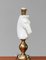 Italian White Hand Cut Horse Head Alabaster Table Lamp, 1970s, Image 5