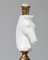 Lámpara de mesa italiana en forma de cabeza de caballo blanca de alabastro, años 70, Imagen 4
