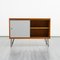 Walnut Sideboard with Colored Turning Doors, 1960s 5