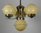 Lámpara de araña Art Déco, años 30, Imagen 2