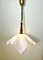Vintage Pendant Lamp with Plastic Pleated Lampshade, Image 5