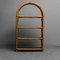 Vintage Arched Bamboo Bookcase, 1970s 1