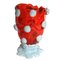 Transparente Nugget Vase in Rot und Matt Pastellblau von Gaetano Pesce für Fish Design 2
