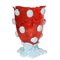 Vase Nugget Rouge Clair et Bleu Pastel Mat par Gaetano Pesce pour Fish Design 1