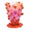 Nugget Extracolor Vase in hellem Rubinrot, Lila und Mattorange von Gaetano Pesce für Fish Design 1