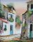 Artista español, Calle de un pueblo español, siglo XX, óleo sobre lienzo, enmarcado, Imagen 1