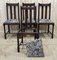 Early 20th Century English Dining Chairs in Oak, Set of 4, Image 9
