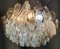 Lámpara de araña con 57 vasos de cristal de Murano de Carlo Scarpa para Venini, Italia, Imagen 5