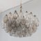 Chandelier with 57 Polyhedron Murano Glasses by Carlo Scarpa for Venini, Italy 1