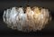 Lámpara de araña con 57 vasos de cristal de Murano de Carlo Scarpa para Venini, Italia, Imagen 4