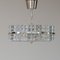 Lampe à Suspension en Nickel et Cristal à Facettes Transparent par Kinkeldey, 1950s 1