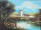 Artista español, paisaje español típico, siglo XX, óleo sobre lienzo, enmarcado, Imagen 7
