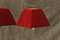 Table Lamps with Red Lampshades, Set of 2 9