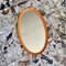 Vintage Space Age Oval Mirror 1