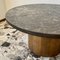 Brutalist Coffee Table with Natural Stone Top 4