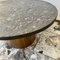 Brutalist Coffee Table with Natural Stone Top 3