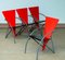Post Modern Red and Black Dining Chairs by Klaus Wettergren, 1980s, Set of 4 8