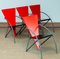 Post Modern Red and Black Dining Chairs by Klaus Wettergren, 1980s, Set of 4, Image 5