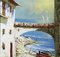 Puig, La playa del pueblo español, años 80, óleo sobre lienzo, enmarcado, Imagen 3