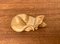 Vintage Wooden Sleeping Lioness Figurine 6