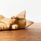 Figura de leona durmiente vintage de madera, Imagen 10