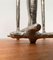 Danish Brutalist Sculptural Cast Aluminum Candleholder 17