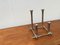 Danish Brutalist Sculptural Cast Aluminum Candleholder 9