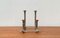 Danish Brutalist Sculptural Cast Aluminum Candleholder 27