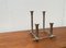 Danish Brutalist Sculptural Cast Aluminum Candleholder 1