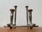 Danish Brutalist Sculptural Cast Aluminum Candleholder 25