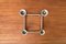 Danish Brutalist Sculptural Cast Aluminum Candleholder 3