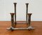 Danish Brutalist Sculptural Cast Aluminum Candleholder 12