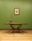 Tavolino grande vintage in ottone con base pieghevole in legno, anni '60, Immagine 12