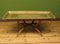 Tavolino grande vintage in ottone con base pieghevole in legno, anni '60, Immagine 1