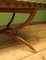 Mesa bandeja vintage grande de latón con base plegable de madera, años 60, Imagen 10