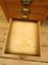 Antiker George VI Schreibtisch aus Eiche mit Messinggriffen 15