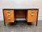 Vintage Teak Desk with Drawers by Abbess Linear 1