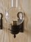 Vintage Swedish Brass and Glass Wall Lamps, Set of 2 11