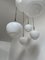 Vintage Opaline Milk White Glass Acorn Church Ceiling Pendant 4