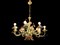 Italian Flower Tole Chandelier 5