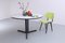 Round Black and White Dining Table by Hein Salomonson from Ap Originals, 1950s 11