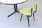 Round Black and White Dining Table by Hein Salomonson from Ap Originals, 1950s, Image 13