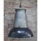Lampes à Suspension Industrielles Vintage en Émail Bleu de Mazda, France 4