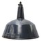 Dark Blue Enamel Vintage Industrial Factory Pendant Lights, Image 1