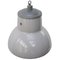 Lámpara colgante holandesa industrial esmaltada en gris de Philips, Imagen 4
