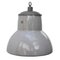 Dutch Industrial Grey Enamel Pendant Lamp from Philips, Image 1