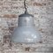 Dutch Industrial Grey Enamel Pendant Lamp from Philips, Image 6